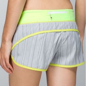 NWOT Lululemon Run: Speed Short *2 way Stretch